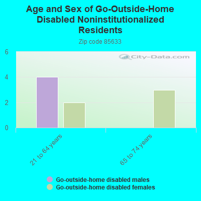 Age and Sex of Go-Outside-Home Disabled Noninstitutionalized Residents