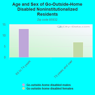 Age and Sex of Go-Outside-Home Disabled Noninstitutionalized Residents