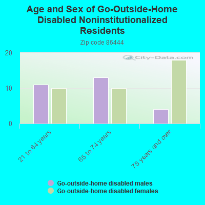 Age and Sex of Go-Outside-Home Disabled Noninstitutionalized Residents