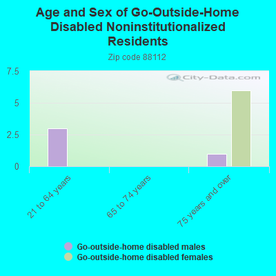 Age and Sex of Go-Outside-Home Disabled Noninstitutionalized Residents