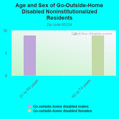 Age and Sex of Go-Outside-Home Disabled Noninstitutionalized Residents