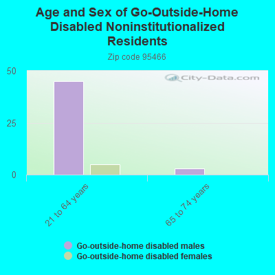 Age and Sex of Go-Outside-Home Disabled Noninstitutionalized Residents