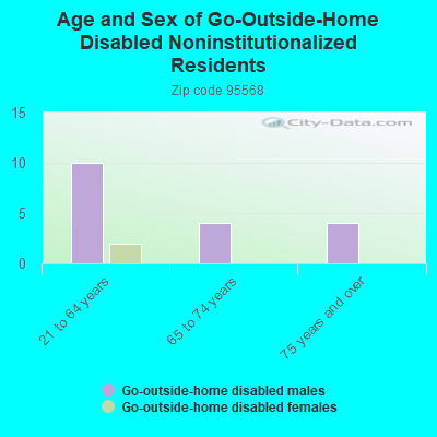 Age and Sex of Go-Outside-Home Disabled Noninstitutionalized Residents