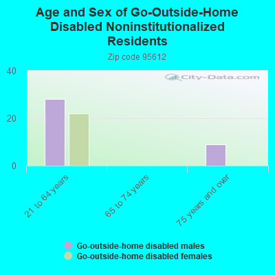 Age and Sex of Go-Outside-Home Disabled Noninstitutionalized Residents