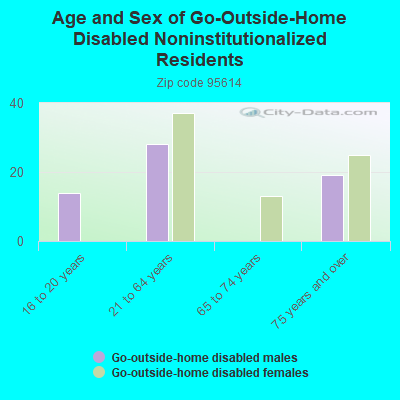 Age and Sex of Go-Outside-Home Disabled Noninstitutionalized Residents