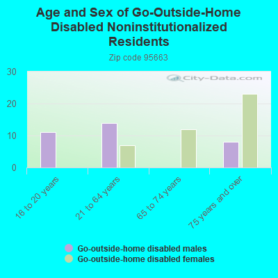 Age and Sex of Go-Outside-Home Disabled Noninstitutionalized Residents