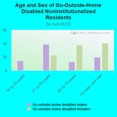 Age and Sex of Go-Outside-Home Disabled Noninstitutionalized Residents