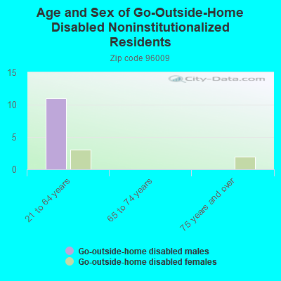 Age and Sex of Go-Outside-Home Disabled Noninstitutionalized Residents