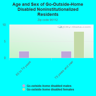 Age and Sex of Go-Outside-Home Disabled Noninstitutionalized Residents