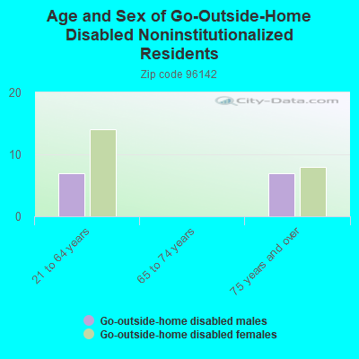 Age and Sex of Go-Outside-Home Disabled Noninstitutionalized Residents