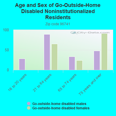 Age and Sex of Go-Outside-Home Disabled Noninstitutionalized Residents