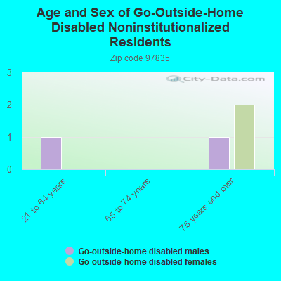 Age and Sex of Go-Outside-Home Disabled Noninstitutionalized Residents