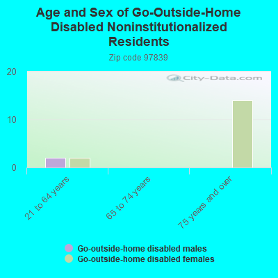 Age and Sex of Go-Outside-Home Disabled Noninstitutionalized Residents