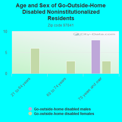 Age and Sex of Go-Outside-Home Disabled Noninstitutionalized Residents