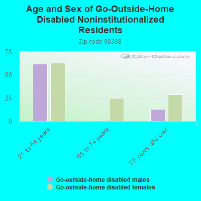 Age and Sex of Go-Outside-Home Disabled Noninstitutionalized Residents