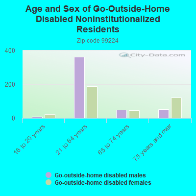 Age and Sex of Go-Outside-Home Disabled Noninstitutionalized Residents