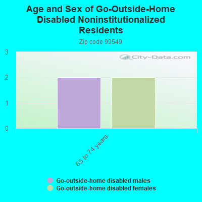 Age and Sex of Go-Outside-Home Disabled Noninstitutionalized Residents