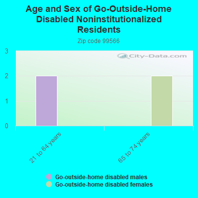 Age and Sex of Go-Outside-Home Disabled Noninstitutionalized Residents