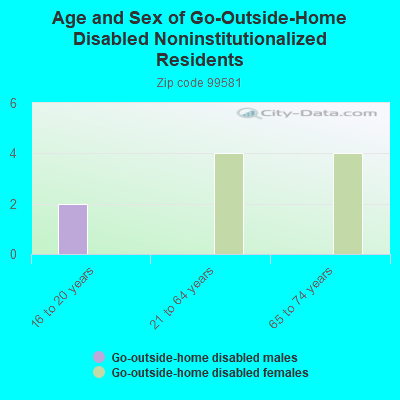 Age and Sex of Go-Outside-Home Disabled Noninstitutionalized Residents