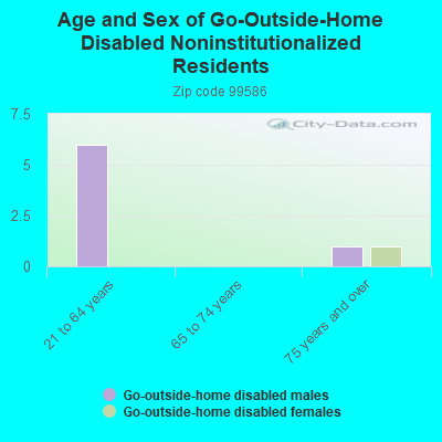 Age and Sex of Go-Outside-Home Disabled Noninstitutionalized Residents