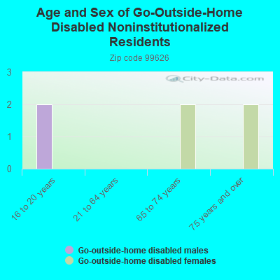 Age and Sex of Go-Outside-Home Disabled Noninstitutionalized Residents