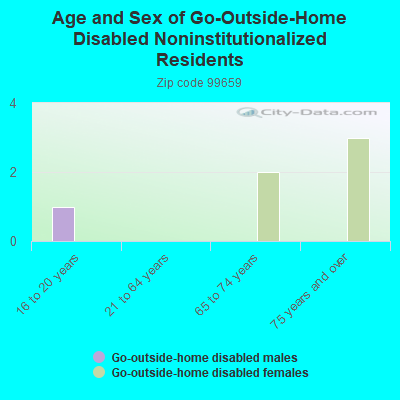 Age and Sex of Go-Outside-Home Disabled Noninstitutionalized Residents