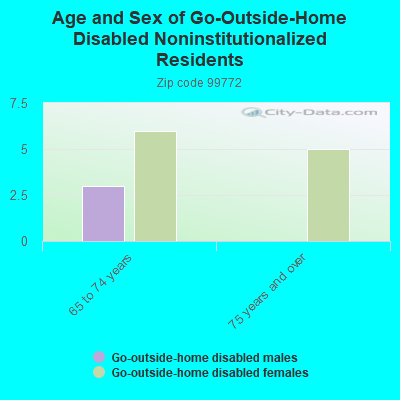 Age and Sex of Go-Outside-Home Disabled Noninstitutionalized Residents