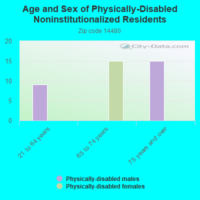 Age and Sex of Physically-Disabled Noninstitutionalized Residents