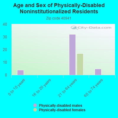 Age and Sex of Physically-Disabled Noninstitutionalized Residents