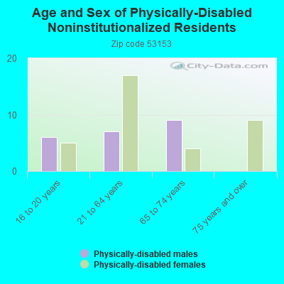 Age and Sex of Physically-Disabled Noninstitutionalized Residents