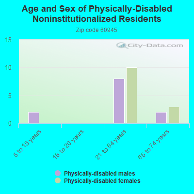 Age and Sex of Physically-Disabled Noninstitutionalized Residents