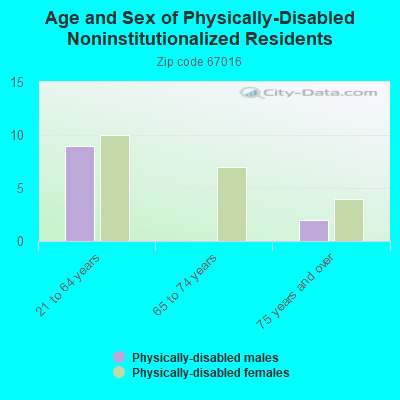 Age and Sex of Physically-Disabled Noninstitutionalized Residents