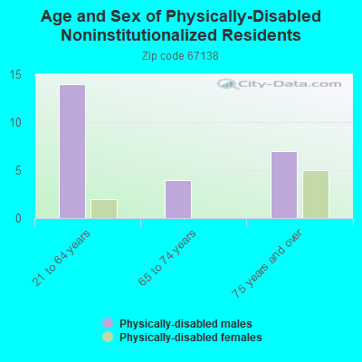 Age and Sex of Physically-Disabled Noninstitutionalized Residents