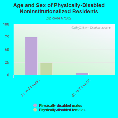 Age and Sex of Physically-Disabled Noninstitutionalized Residents