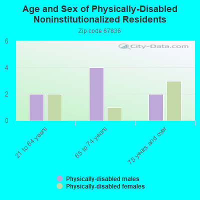 Age and Sex of Physically-Disabled Noninstitutionalized Residents