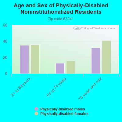 Age and Sex of Physically-Disabled Noninstitutionalized Residents