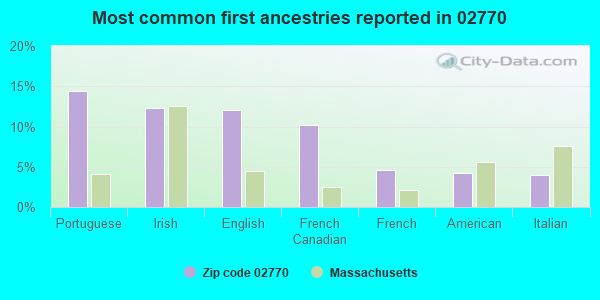 Most common first ancestries reported in 02770