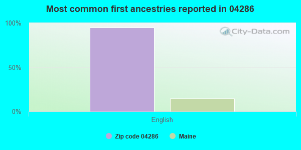 Most common first ancestries reported in 04286