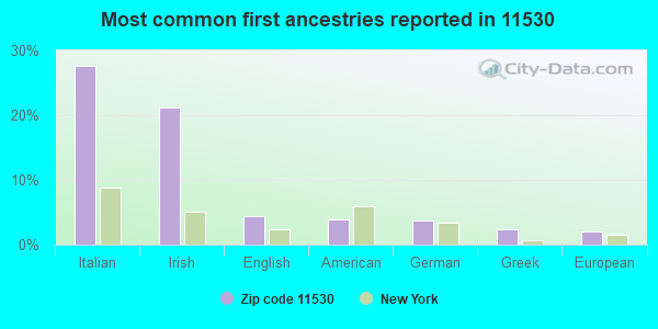 Most common first ancestries reported in 11530