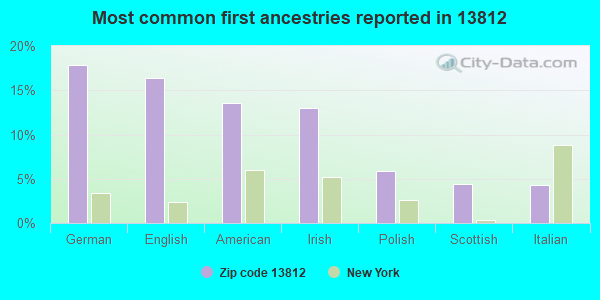 Most common first ancestries reported in 13812