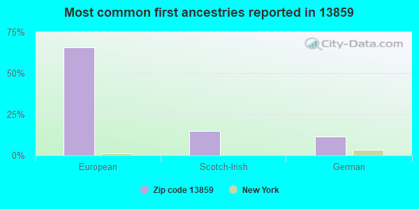 Most common first ancestries reported in 13859