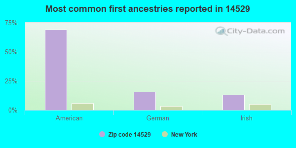 Most common first ancestries reported in 14529