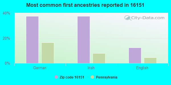 Most common first ancestries reported in 16151