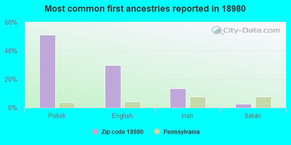 Most common first ancestries reported in 18980
