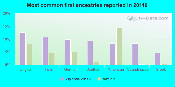 Most common first ancestries reported in 20119