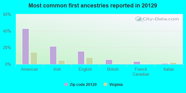 Most common first ancestries reported in 20129