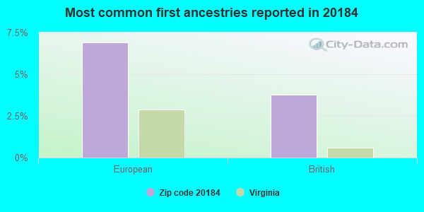 Most common first ancestries reported in 20184