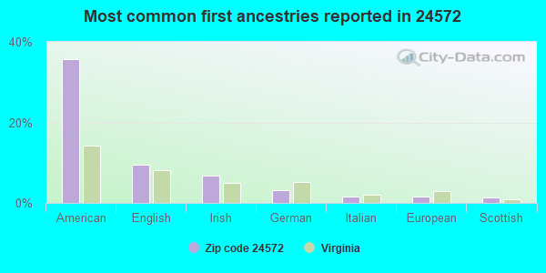Most common first ancestries reported in 24572