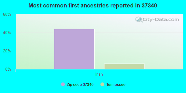 Most common first ancestries reported in 37340