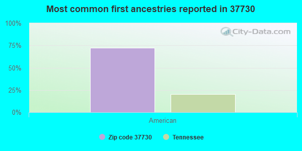 Most common first ancestries reported in 37730
